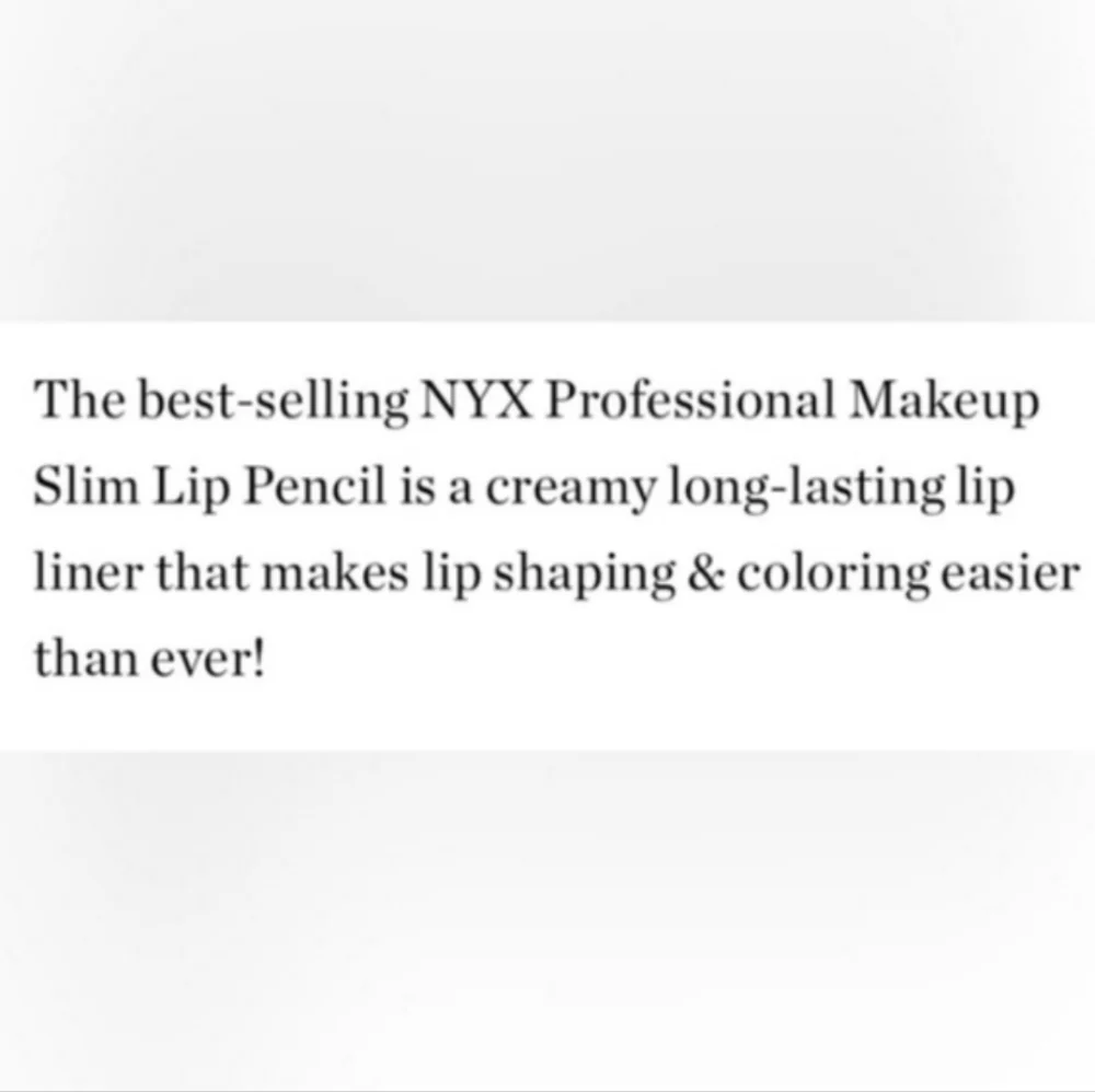 NYX Slim Lip Pencil Long-Lasting Shade: Flower 🆕